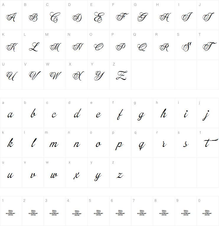 myteri script字体