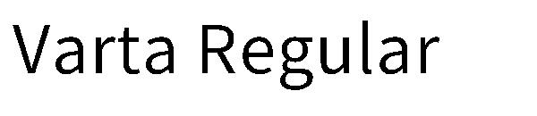 Varta Regular字体