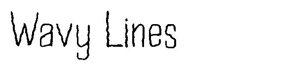 Wavy Lines字体