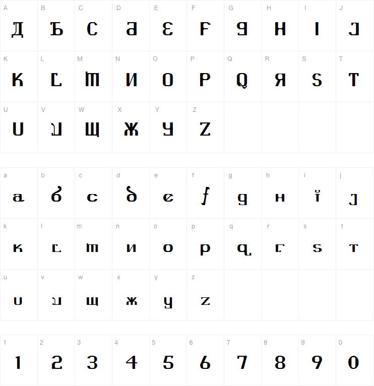 Kremlin Advisor字体