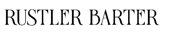 rustler barter字体