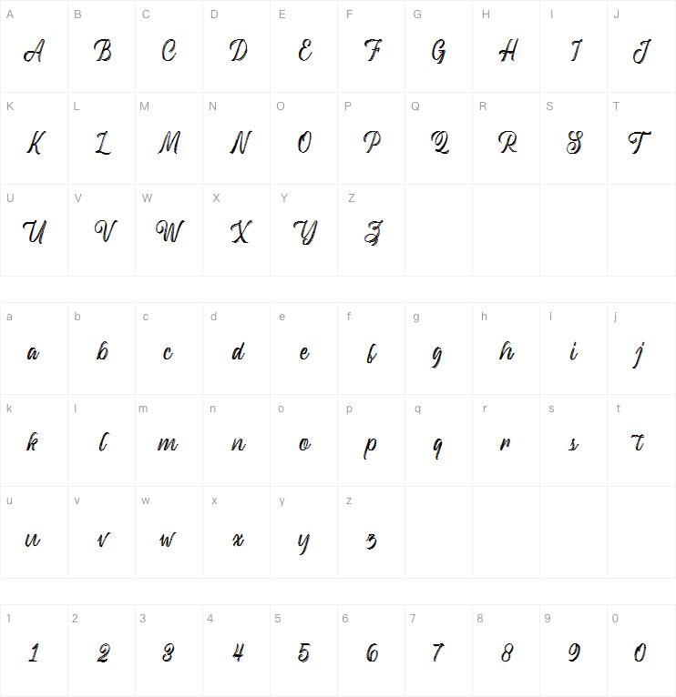 Backrush字体