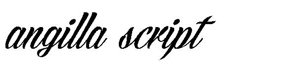 angilla script字体