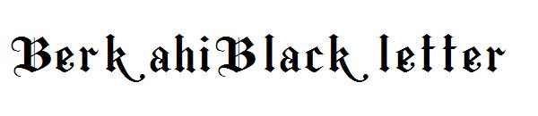 Berkahi Blackletter字体