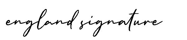 england signature