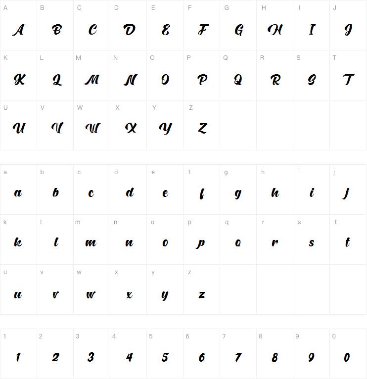 Hunters Script字体