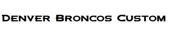 Denver Broncos Custom字体