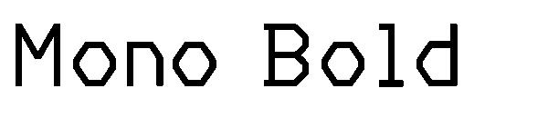 Mono Bold字体