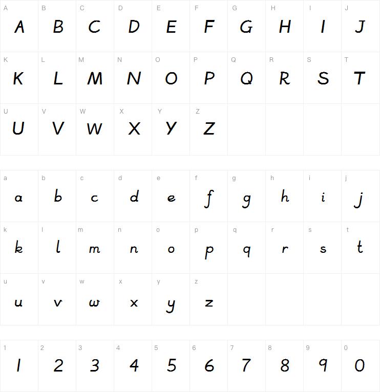 Homework字体