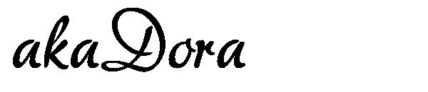 akaDora字体