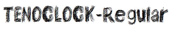 TENOCLOCK-Regular字体