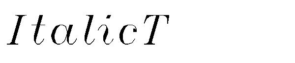 ItalicT字体