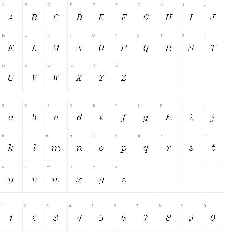 ItalicT字体