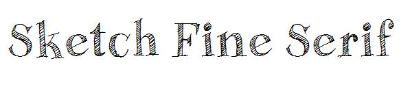 Sketch Fine Serif字体