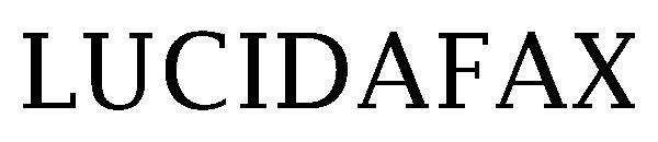 LUCIDAFAX字体