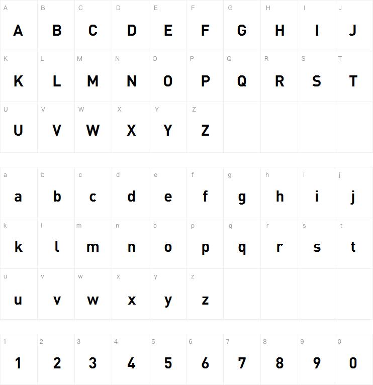 DINOT CondBold字体