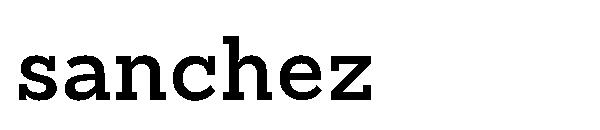 sanchez字体