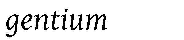gentium字体