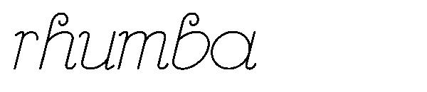 rhumba字体