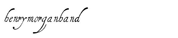 henrymorganhand字体