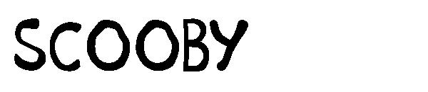 scooby字体