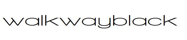 walkwayblack字体