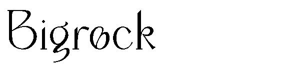 Bigrock字体