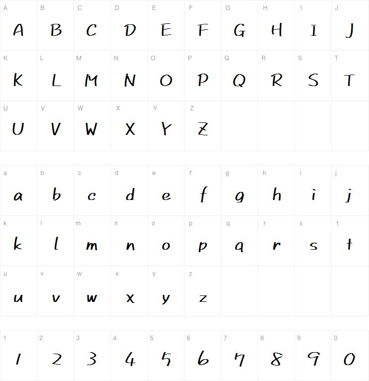 851マカポップ字体