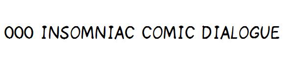 000 Insomniac Comic Dialogue字体