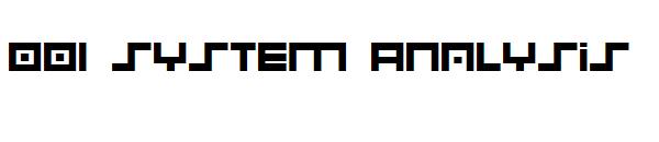 001 System Analysis