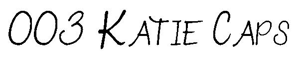 003 Katie Caps字体