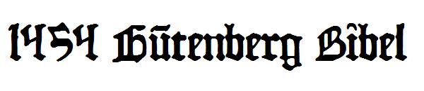 1454 Gutenberg Bibel字体