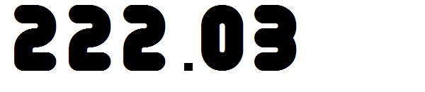 222.03字体