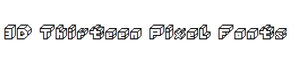 3D Thirteen Pixel Fonts字体