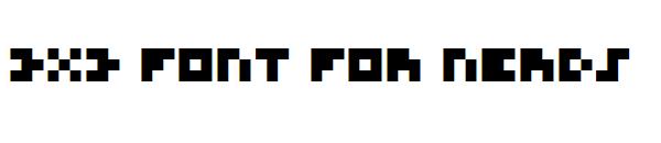 3x3 Font for Nerds