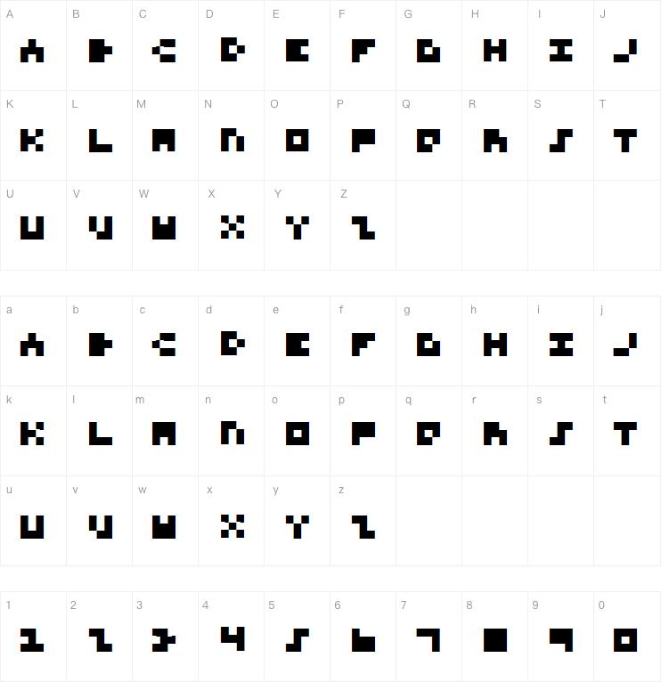 3x3 Font for Nerds字体
