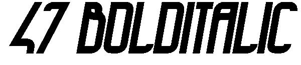 47 BoldItalic