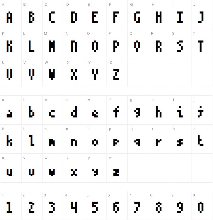 5 Monopix字体
