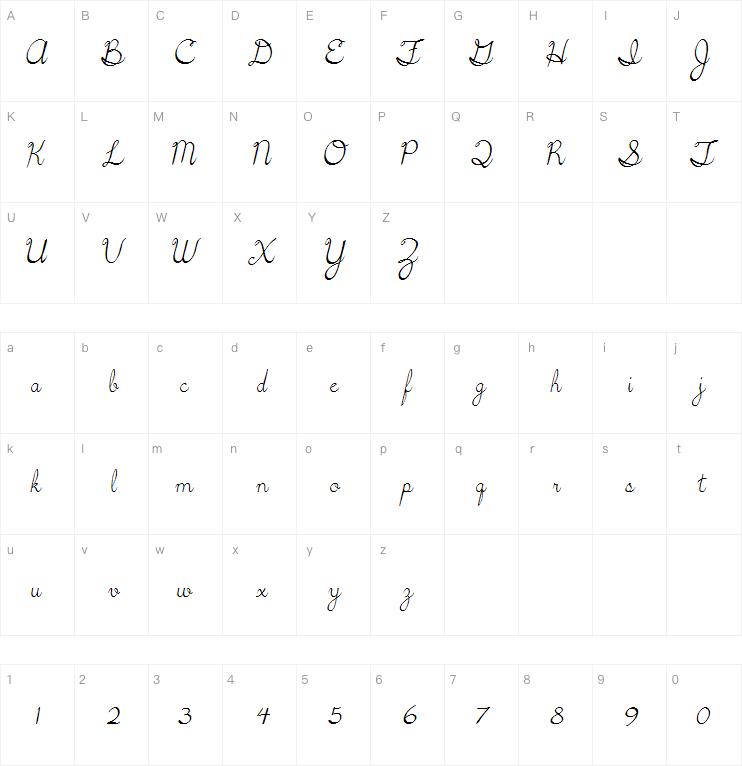 5th Grade Cursive字体