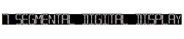 7 Segmental Digital Display