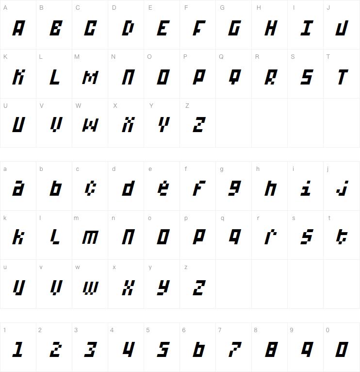 A-15-Bit字体