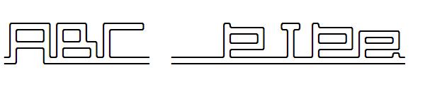 ABC, pipe字体