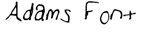 Adams Font字体