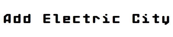 Add Electric City字体