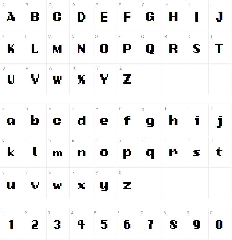 Add Standard Bitmap字体