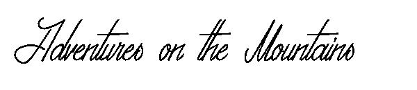 Adventures on the Mountains字体