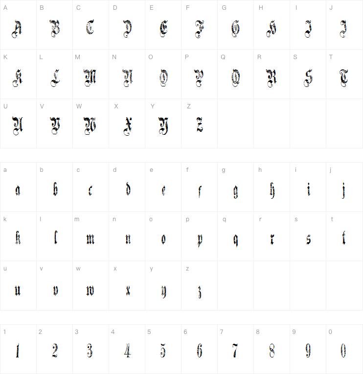 A Gothique Time字体