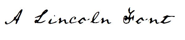 A Lincoln Font