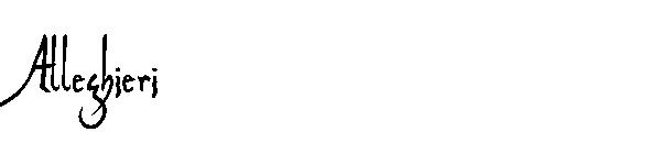 Alleghieri字体