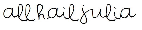 All Hail Julia字体